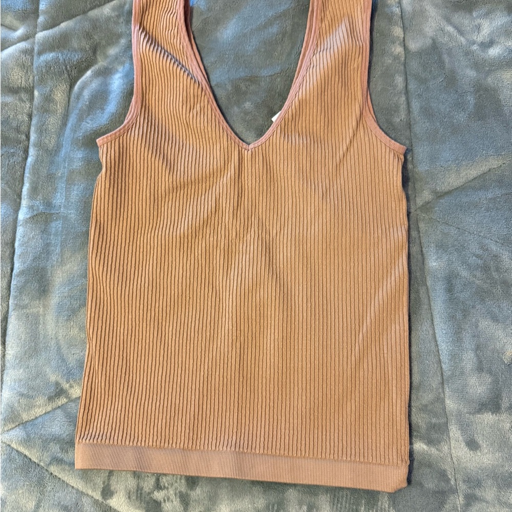 Ribbed Sleeveless Tank Top